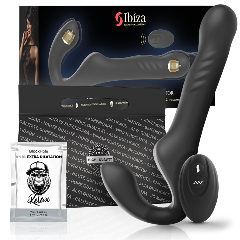 IBIZA - VIBRATEUR SANS SANGLE TÉLÉCOMMANDE