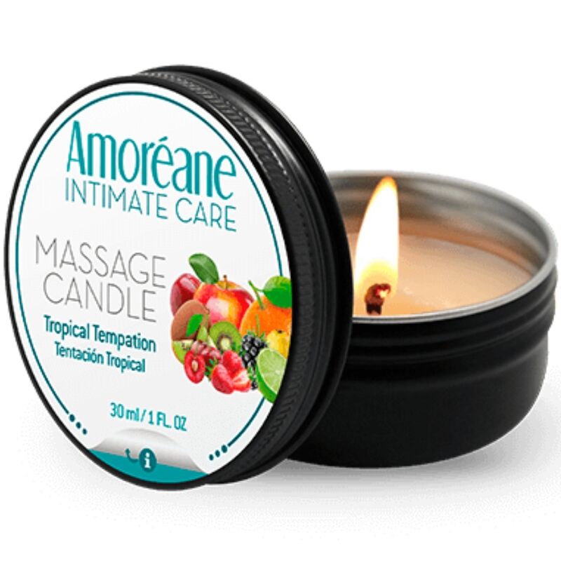 AMOREANE - BOUGIE DE MASSAGE TENTATION TROPICALE 30 ML